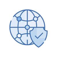 réseau sécurité vecteur bleu icône cloud computing symbole eps 10 fichier
