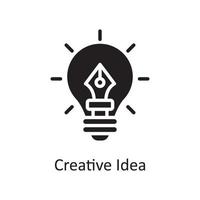 illustration de conception d'icône solide vecteur idée créative. symbole de conception et de développement sur fond blanc fichier eps 10