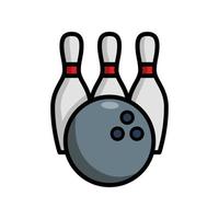 icône de boule de bowling vecteur
