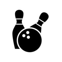 icône de boule de bowling vecteur