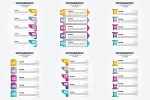 infographie d'illustration vectorielle lumineuse et accrocheuse définie pour la publicité dans les brochures. dépliants. et revues. vecteur