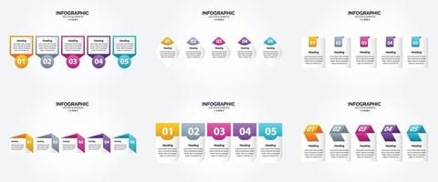 infographie vectorielle de conception plate définie pour la publicité dans les brochures. dépliants. et revues. vecteur