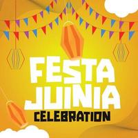 conception de poteau festa junina vecteur