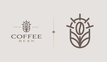 grain de café. illustration du logo du café. symbole premium créatif universel. modèle de logo d'icône de signe vectoriel. illustration vectorielle vecteur