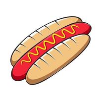 illustration vectorielle de hot-dog vecteur