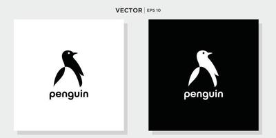 création de logo oiseau pingouin vecteur