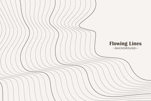 fond de lignes ondulées dynamiques abstraites vecteur