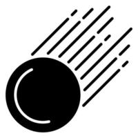 icône météore, adaptée à un large éventail de projets créatifs numériques. heureux de créer. vecteur