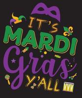 t-shirt c'est mardi gras vous tous vecteur