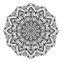 fond de mandala floral noir et blanc vecteur