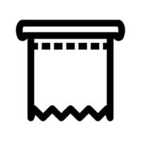 ligne d'icône de réception isolée sur fond blanc. icône noire plate mince sur le style de contour moderne. symbole linéaire et trait modifiable. illustration vectorielle de trait parfait simple et pixel. vecteur