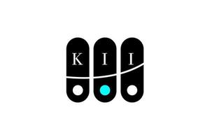 création de logo lettre et alphabet kii vecteur