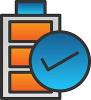 conception d'icône de vecteur de batterie