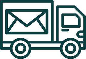 conception d'icône vectorielle de service postal vecteur