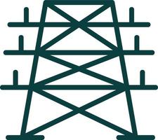 conception d'icône de vecteur de tour électrique