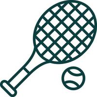 conception d'icône de vecteur de tennis