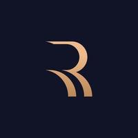 modèle de logo de conception de logo lettre r, symbole vectoriel du logo r créatif