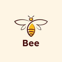 conception de vecteur de logo et de symbole d'abeille