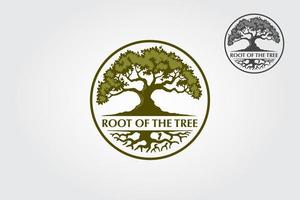 Le logo de la racine de l'arbre est un logo polyvalent. ce logo peut être utilisé par les cabinets d'avocats, les entreprises du paysage, les marques royales, les hôtels, les sociétés financières, les assurances, etc. vecteur