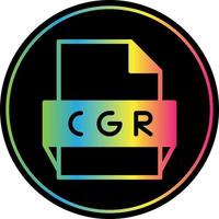 icône de format de fichier cgr vecteur