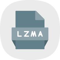 icône de format de fichier lzma vecteur