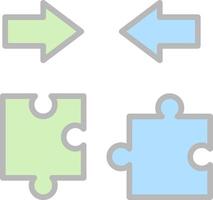 conception d'icône vectorielle bipartite vecteur