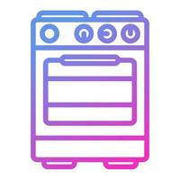 icône du four, adaptée à un large éventail de projets créatifs numériques. heureux de créer. vecteur