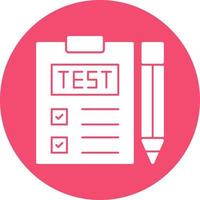 conception d'icône de vecteur de test