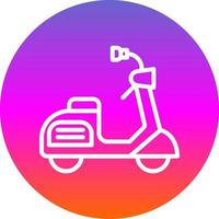 conception d'icône de vecteur de scooter