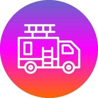 conception d'icône de vecteur de camion de pompiers