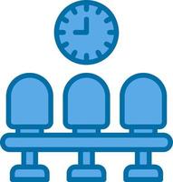 conception d'icône de vecteur de salle d'attente