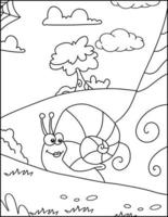 Coloriages d'insectes mignons pour les enfants vecteur