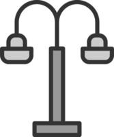 conception d'icône de vecteur de réverbère