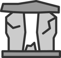 conception d'icône vectorielle stonehenge vecteur