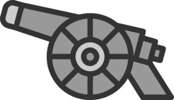 conception d'icône de vecteur de canon