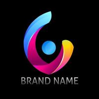 création de logo coloré. conception vectorielle et logo d'entreprise, adaptés à votre entreprise vecteur