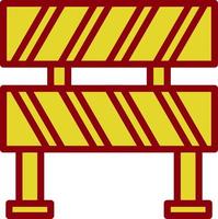 conception d'icône de vecteur de barrière
