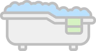 conception d'icône de vecteur de baignoire