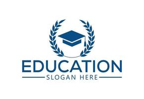 création de logo d'éducation, modèle de conception de vecteur