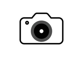 création de logo de photographie d'appareil photo, concept de design vectoriel