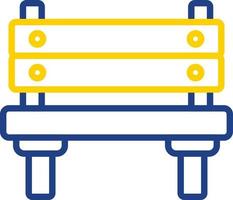 conception d'icône de vecteur de banc