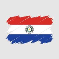 vecteur de brosse drapeau paraguay