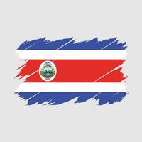 vecteur de brosse drapeau costa rica