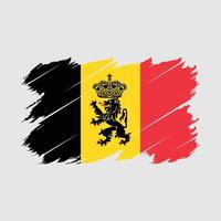 vecteur de brosse drapeau belgique