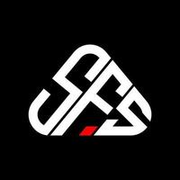 conception créative du logo de lettre sfs avec graphique vectoriel, logo sfs simple et moderne. vecteur