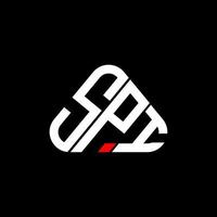 conception créative du logo de lettre spi avec graphique vectoriel, logo spi simple et moderne. vecteur
