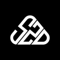 conception créative du logo de lettre szd avec graphique vectoriel, logo szd simple et moderne. vecteur