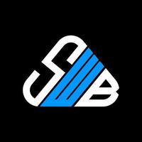 conception créative du logo de lettre swb avec graphique vectoriel, logo swb simple et moderne. vecteur