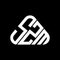 création de logo de lettre szm avec graphique vectoriel, logo szm simple et moderne. vecteur