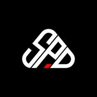création de logo de lettre spd avec graphique vectoriel, logo spd simple et moderne. vecteur